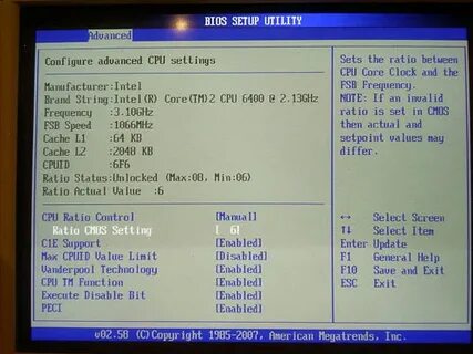 Bios supported