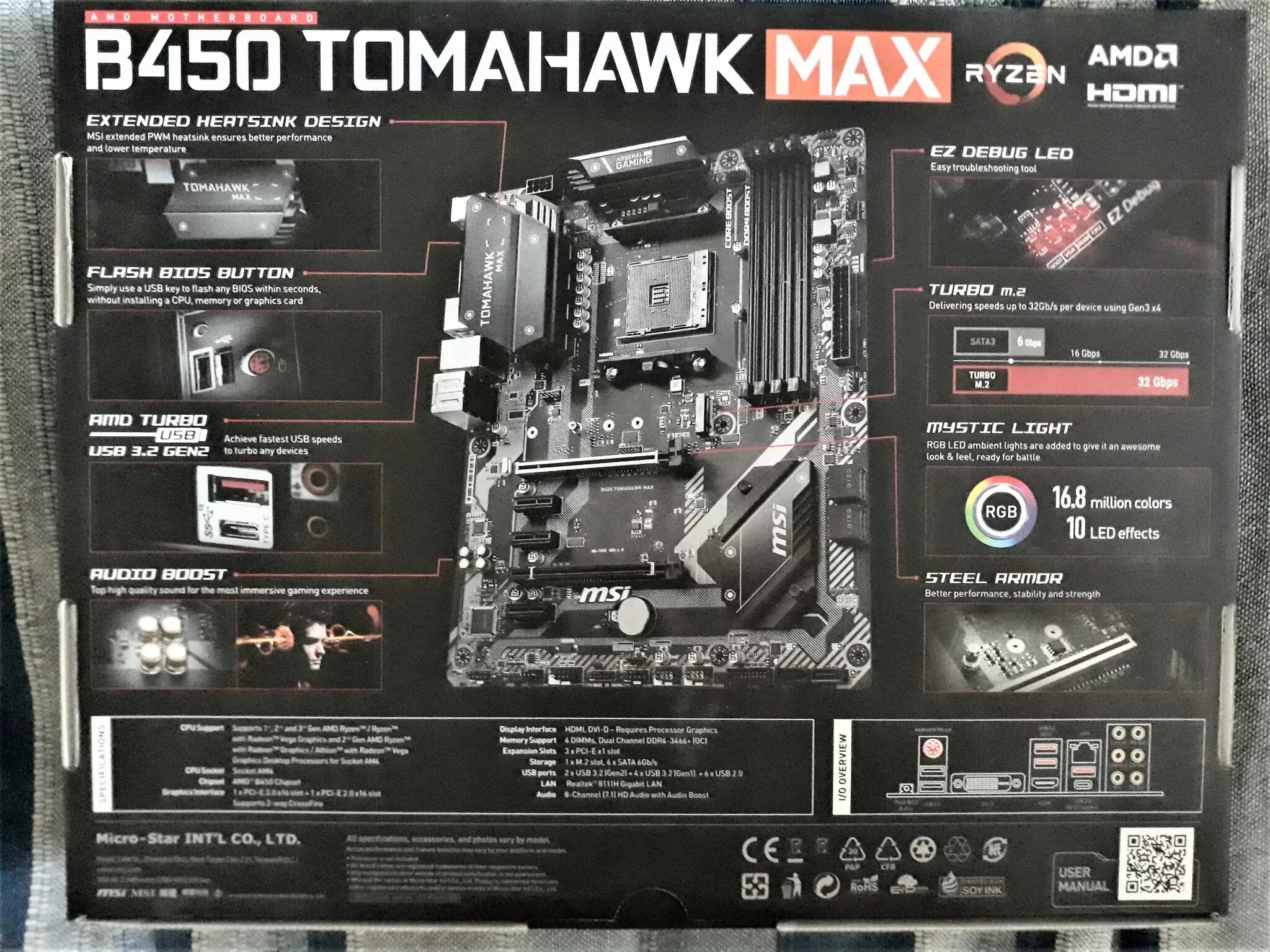 Купить плату b450. MSI b450 Tomahawk Max. MSI b450 Tomahawk Max Backplate. Материнская плата томагавк b450. Материнская плата MSI b450 Tomahawk.