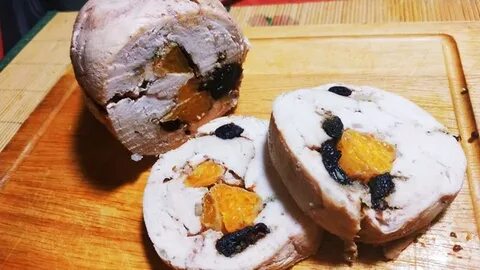 Рулет чернослив грецкий орех и курица