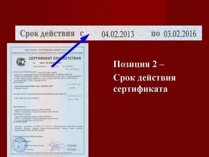 Срок годности срок действия сертификата