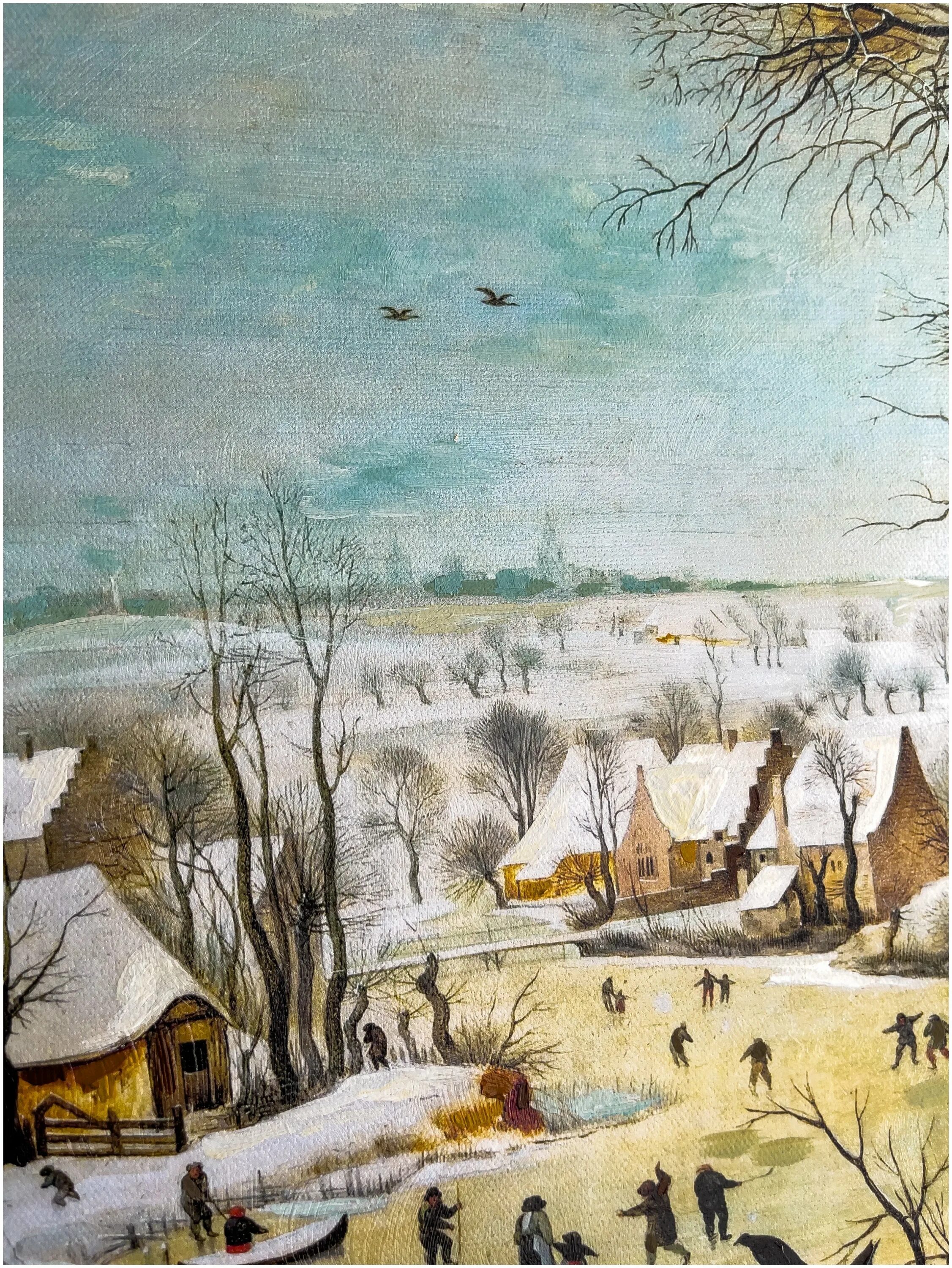 "пейзаж с конькобежцами и ловушкой для птиц". питер брейгель старший зимний пейзаж. питер брейгель зимний пейзаж. питер брейгель пейзаж с ловушкой для птиц. питер брейгель старший.