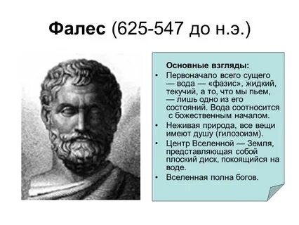 Фалес какая философия