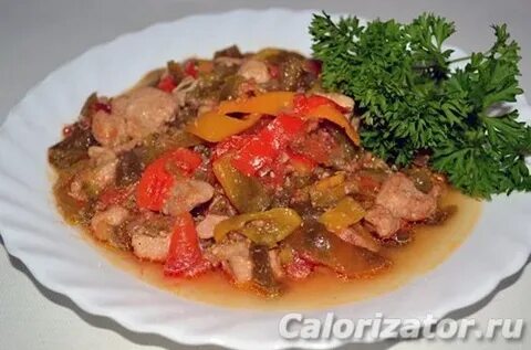 Потушить мясо с овощами рецепт