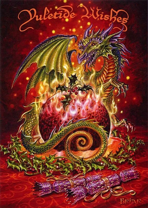 Открытка с новым годом дракона. Дракон Рождество. Дракон Рождество арт. Йоль дракон. Рождество года дракона.