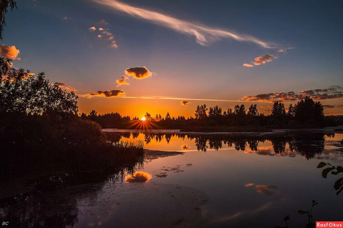 Пейзаж вечер. Природа вечер. Пейзаж закат. Летний закат.