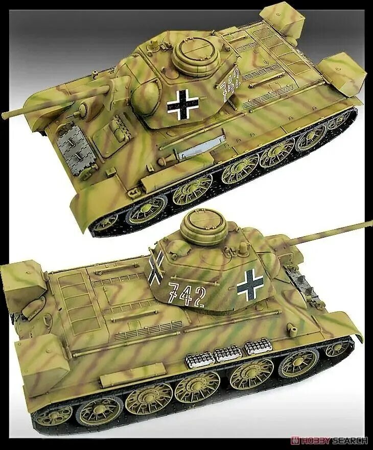 Версия 1 34. T34 747. 13502 Academy 1/35 танк German t-34/76 747 r. T 34 747 R. German т -34-76 Academy.