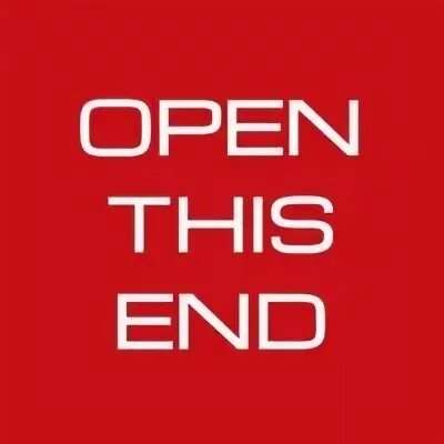 I open in the end