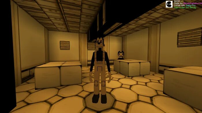 Бенди мод меню. Бенди и чернильная машина майнкрафт. ultimate bendy mod.