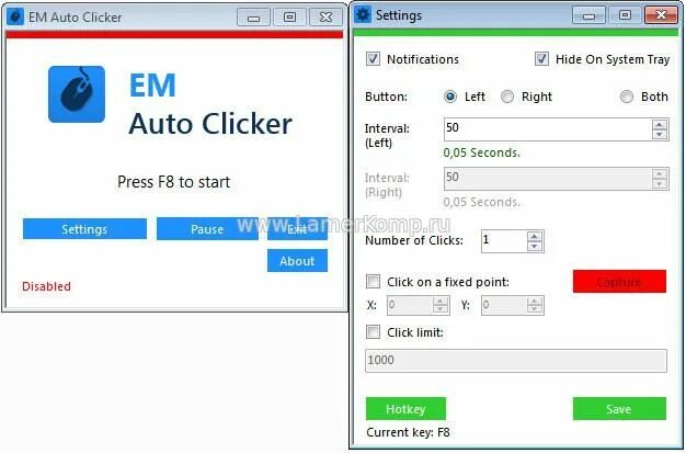 Fast autoclicker
