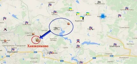 Макеевка на карте лнр на сегодня