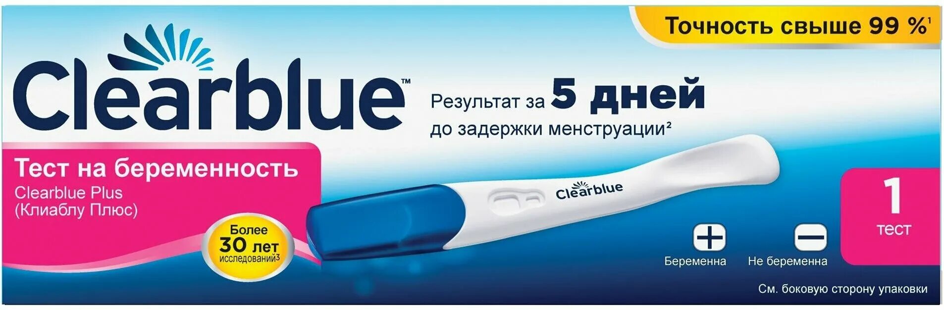 Тест clearblue до задержки