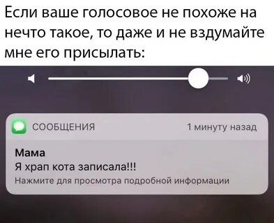 Присылают голосовое сообщение
