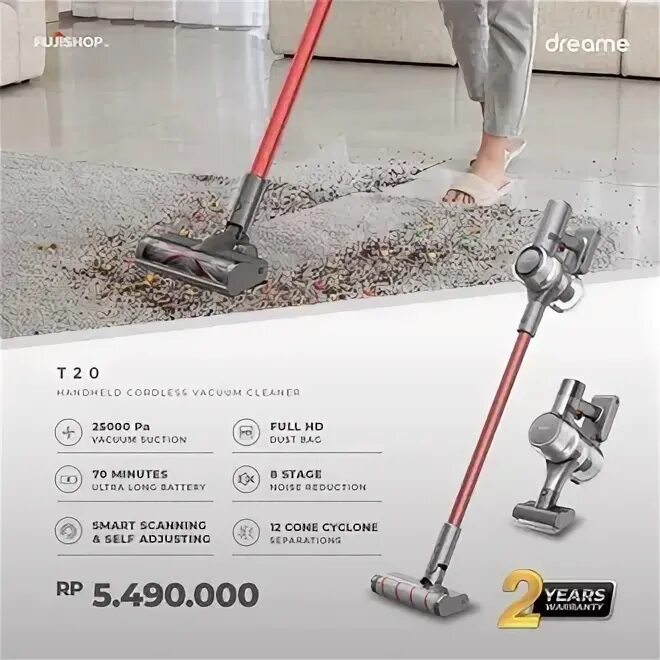 Вертикальный пылесос dreame cordless vacuum cleaner r10