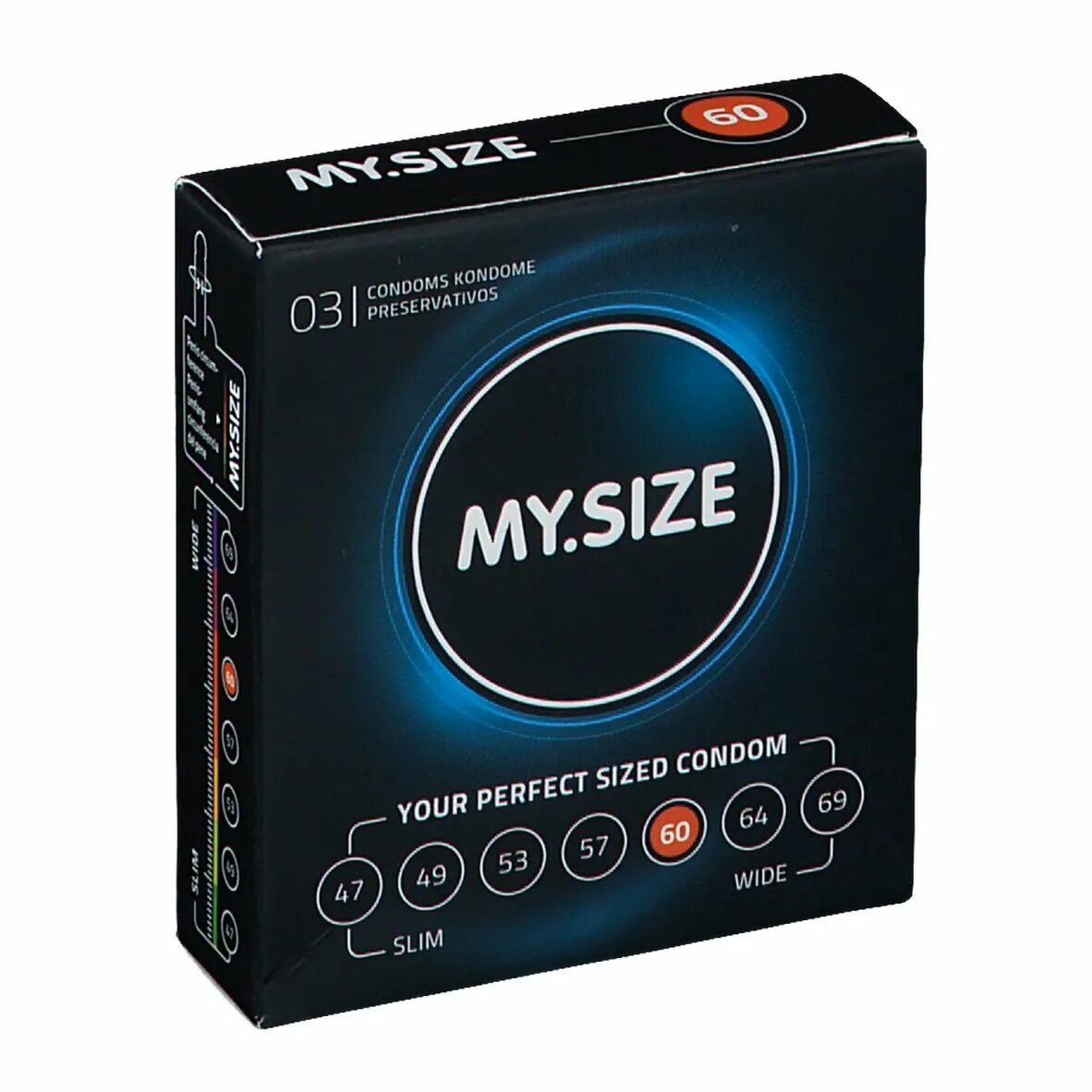 My size. My size. My size. Size" №3 размер 47 (ширина 47mm). Размерная линейка презервативов my size.