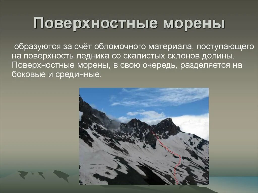 Морен почему. Поверхностные морены. морены презентация. конечная морена. морены образуются в результате движения.