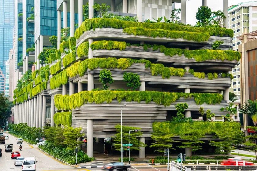 Большое зеленое г. PARKROYAL Сингапур. Парк Роял Сингапур. Отель-сад PARKROYAL В Сингапуре. Парк Роял Сингапур архитектура.