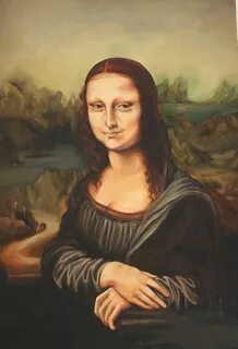 The mona lisa paint