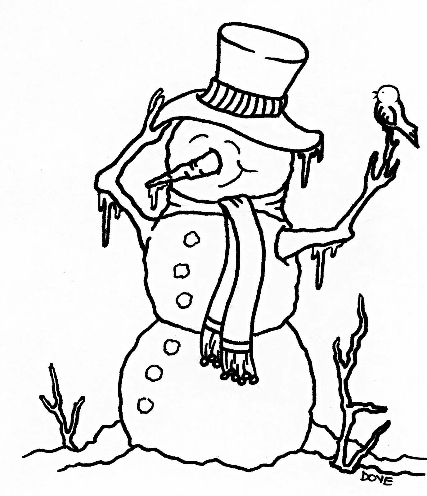 Растаявший снеговик. Снеговик раскраска. Раскраска тающий Снеговик. Тающий Снеговик. Снеговик тает раскраска.
