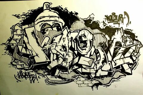 Граффити скетч