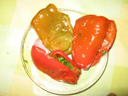 Болгарский перец фаршированный зеленью