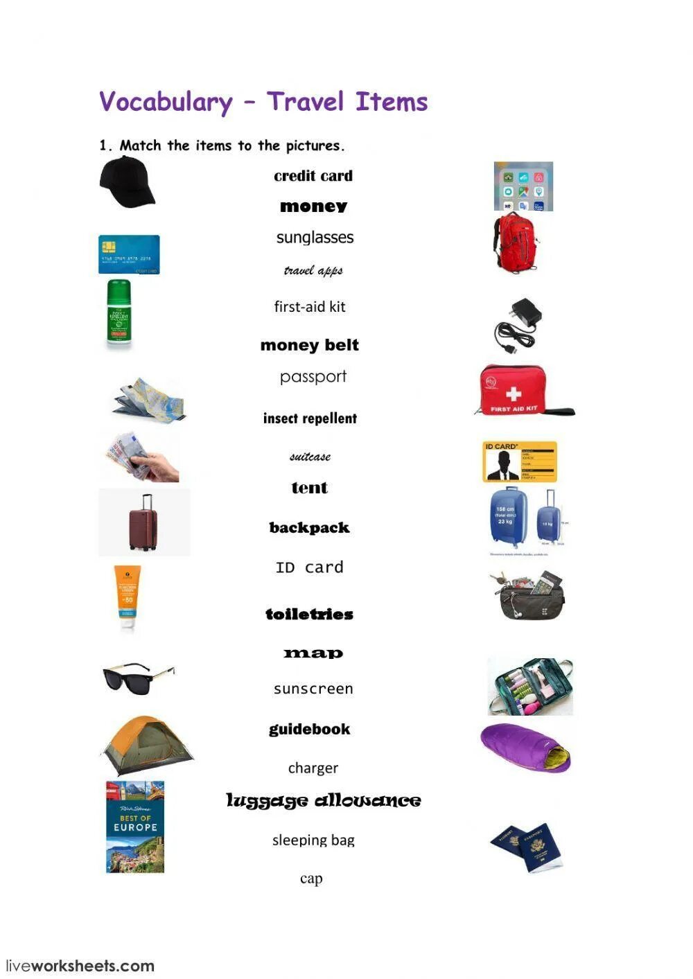 1 items search