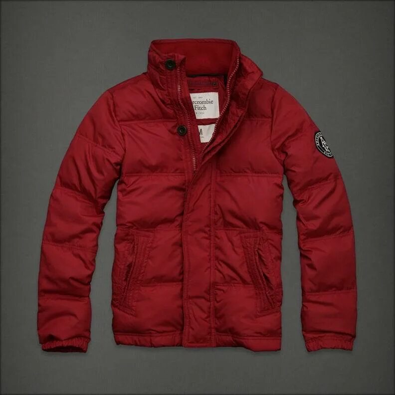 Мужские куртки red. Abercrombie Fitch красный пуховик. Abercrombie & Fitch (Аберкромби & Фитч) куртки. Аберкромби и Фитч пуховик мужской. Пуховик мужской Аберкромби энд Фитч.