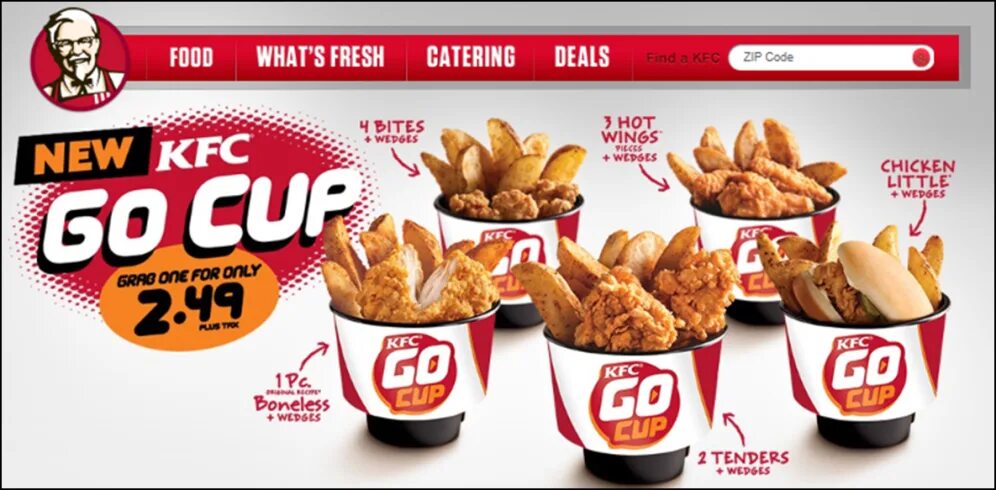 KFC Cup. KFC website. Vault kfc