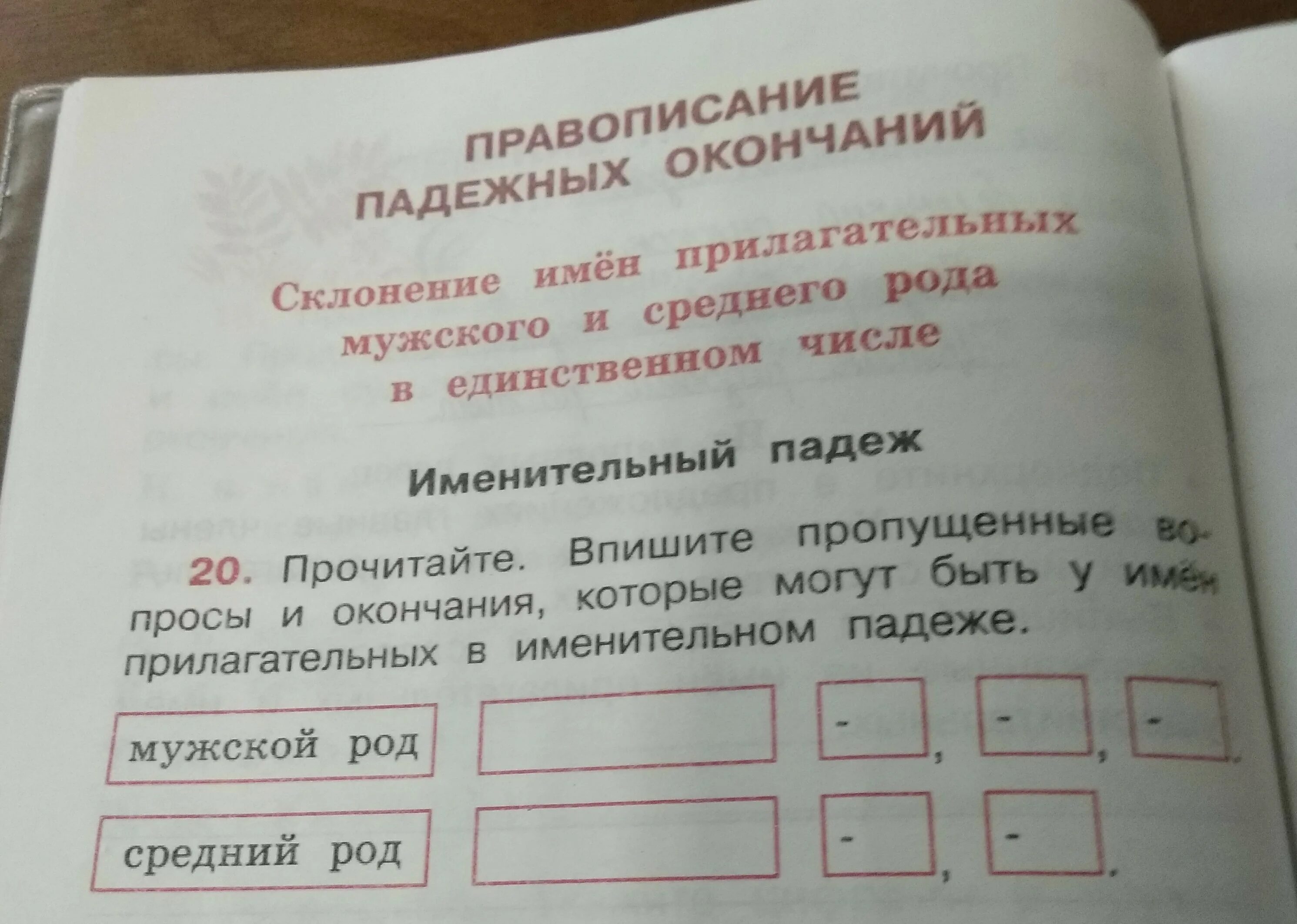 Вставь пропущенное слово в соответствующем падеже. Прчитайте впишите пропущеныевопросы и окончание имён прилагательных. Впишите пропущенные вопросы и окончания имен прилагательных. Прочитайте окончания имён прилагательных и вопросы. Окончания имен прилагательных.