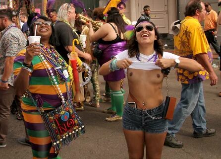 Tiny Mardi Gras Flasher. 