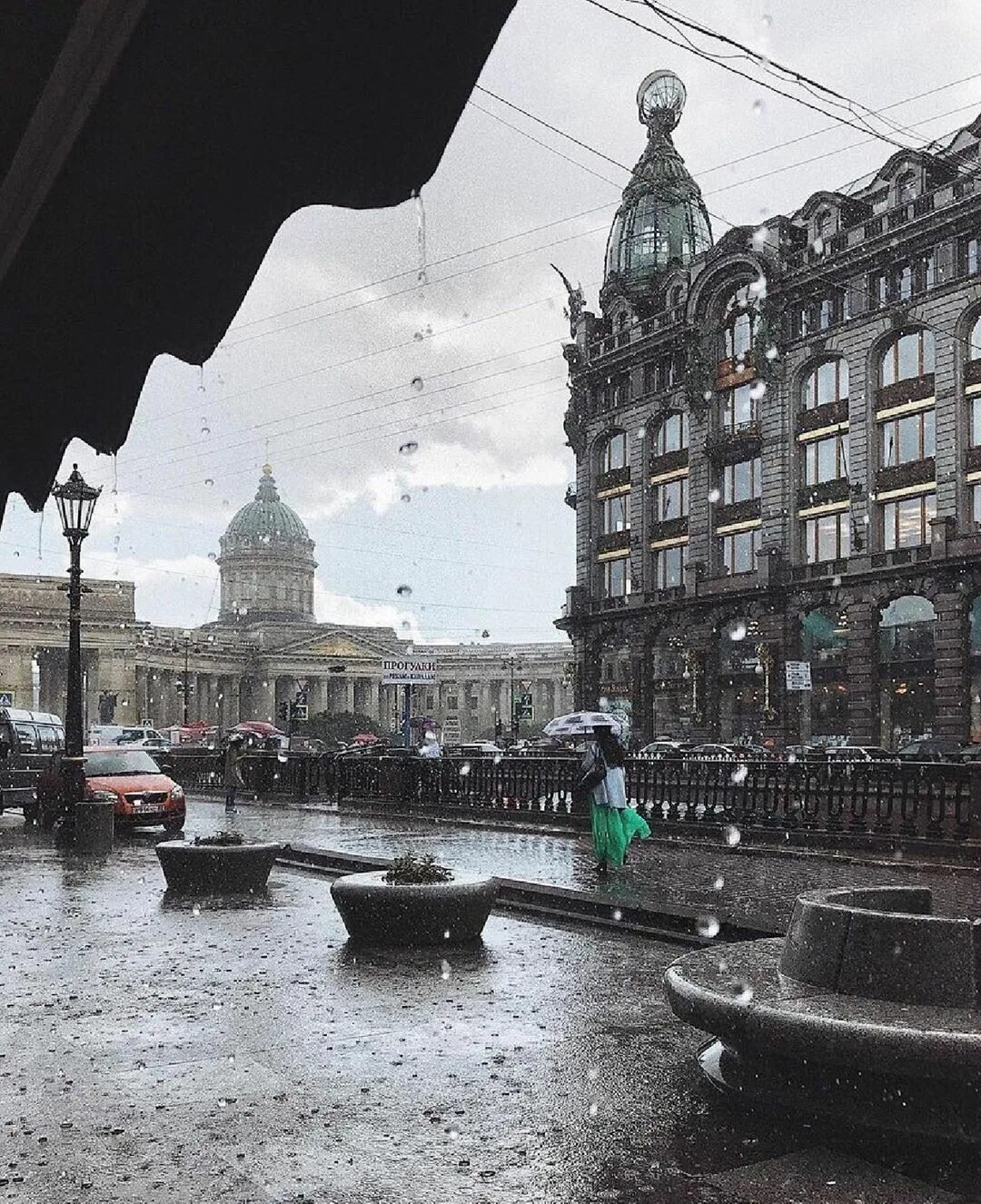 Дождливый Питер. Пасмурный Питер. Дождь в Петербурге. Серый Петербург.