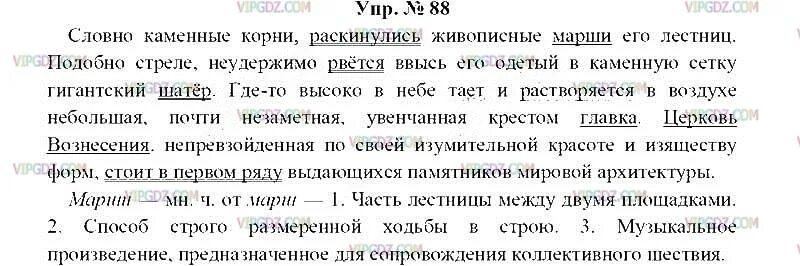 Живописные марши его лестниц раскинулись словно каменные корни. Русский 8 класс упражнение 88. Старинный парк раскинувшийся. Живописные марши его лестниц русский язык 8 класс. Каменный корень слова