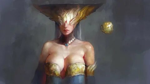 Lissandra (League of Legends), big boobs, cleavage, boobs, f. fantasy art L...