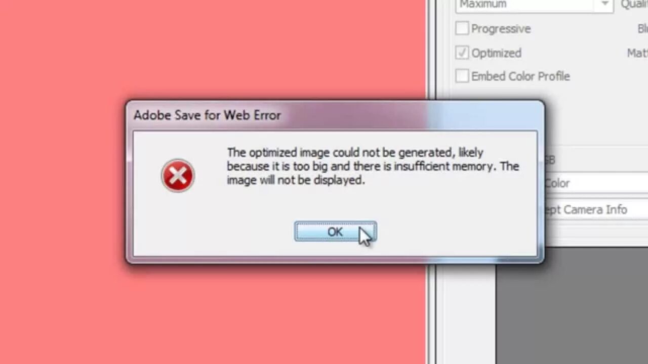 Ram error. Save for web в фотошопе. Ubuntu Error. Ошибка убунту.
