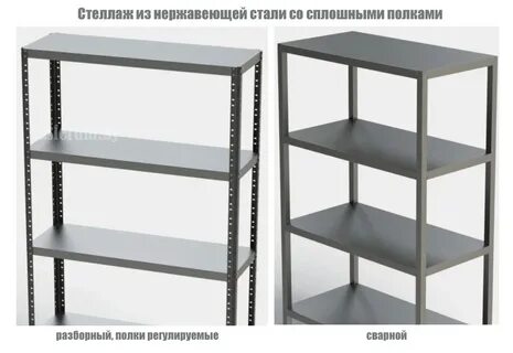 Стеллаж нерж