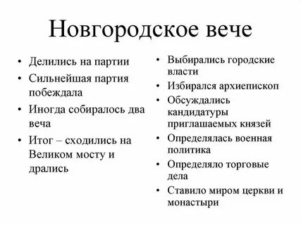 Новгородская республика 6 класс конспект урока