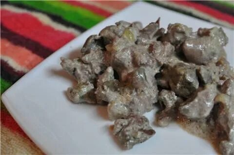 Куриная печень в молоке