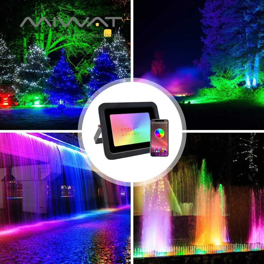 Умный RGB прожектор Navigator. RGB прожектор. Рефлектор светодиодный. Smart RGB Floodlight House. Приложение прожектор