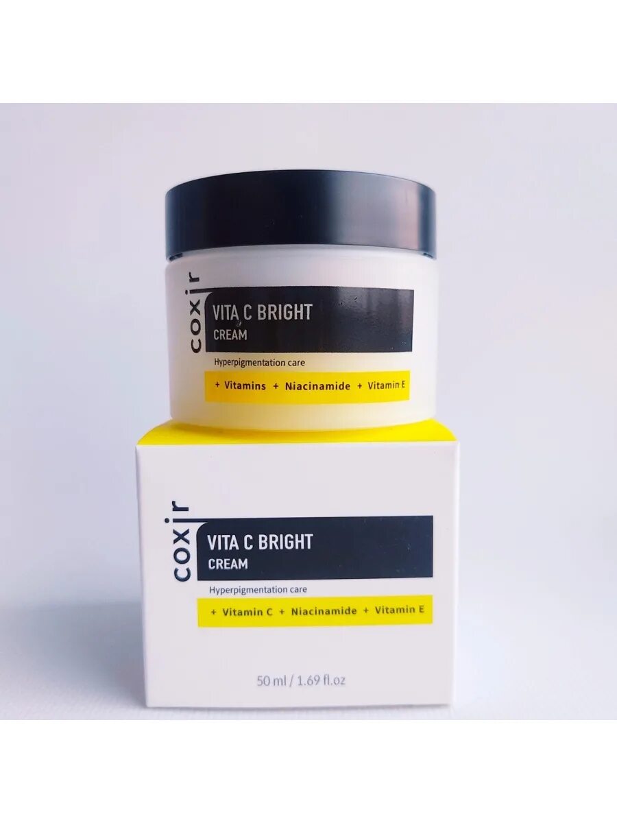 Coxir Vita c крем Vita c Bright Cream 50ml. Coxir Vita c крем для лица с витамином с Vita c Bright Cream 50ml. Coxir Vita c крем Vita c Bright Cream Sample 2мл 1шт. Крем выравнивающий тон кожи с витамином с, 50мл, coxir.