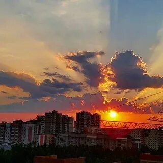 Восход солнца видное