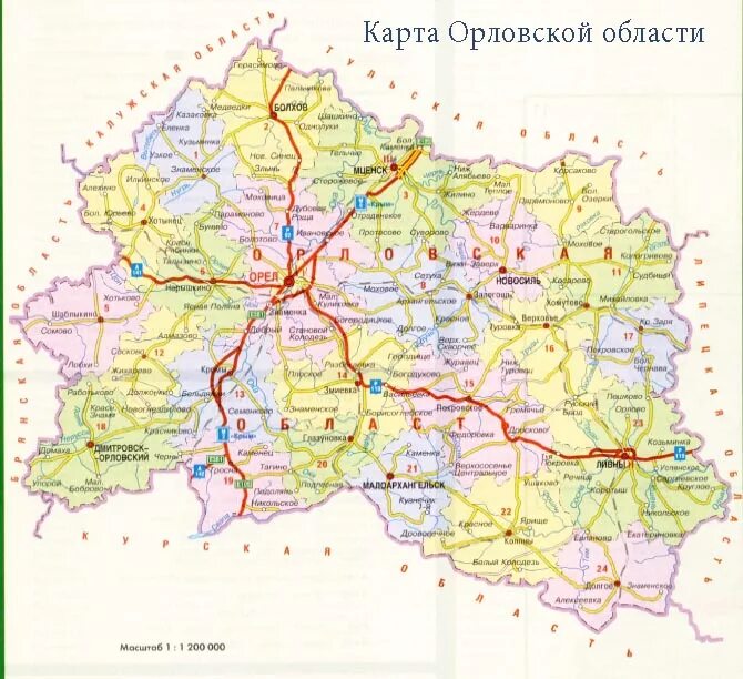 Орловская область на карте России с районами. Карта Орловской области с районами и деревнями. Карта дорог Орловской области. Карта дорог Орловской области подробная с деревнями.