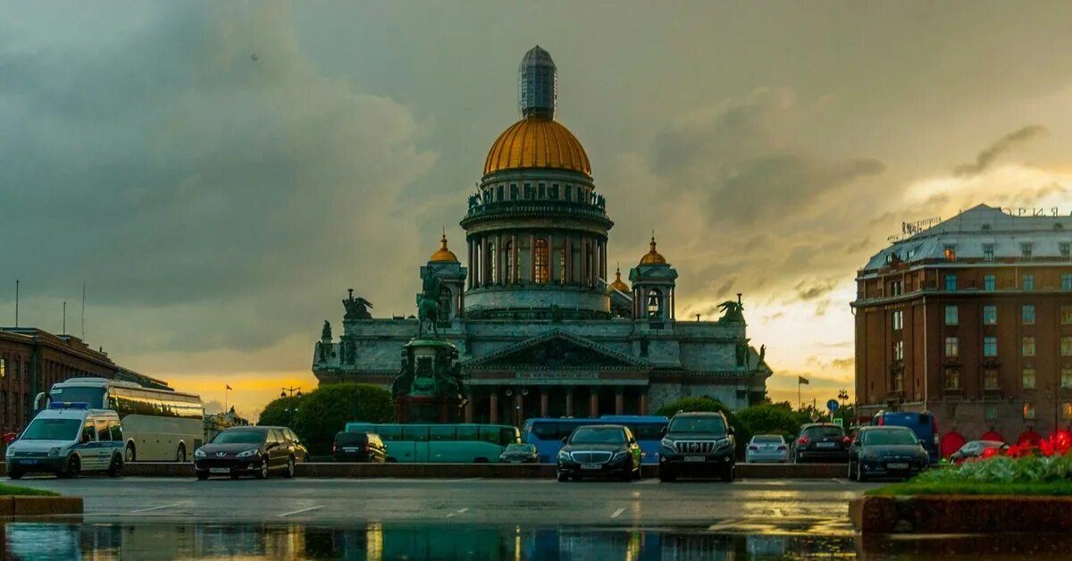 Города России. Санкт-Петербург. Дождливый Петербург. Пасмурный питер