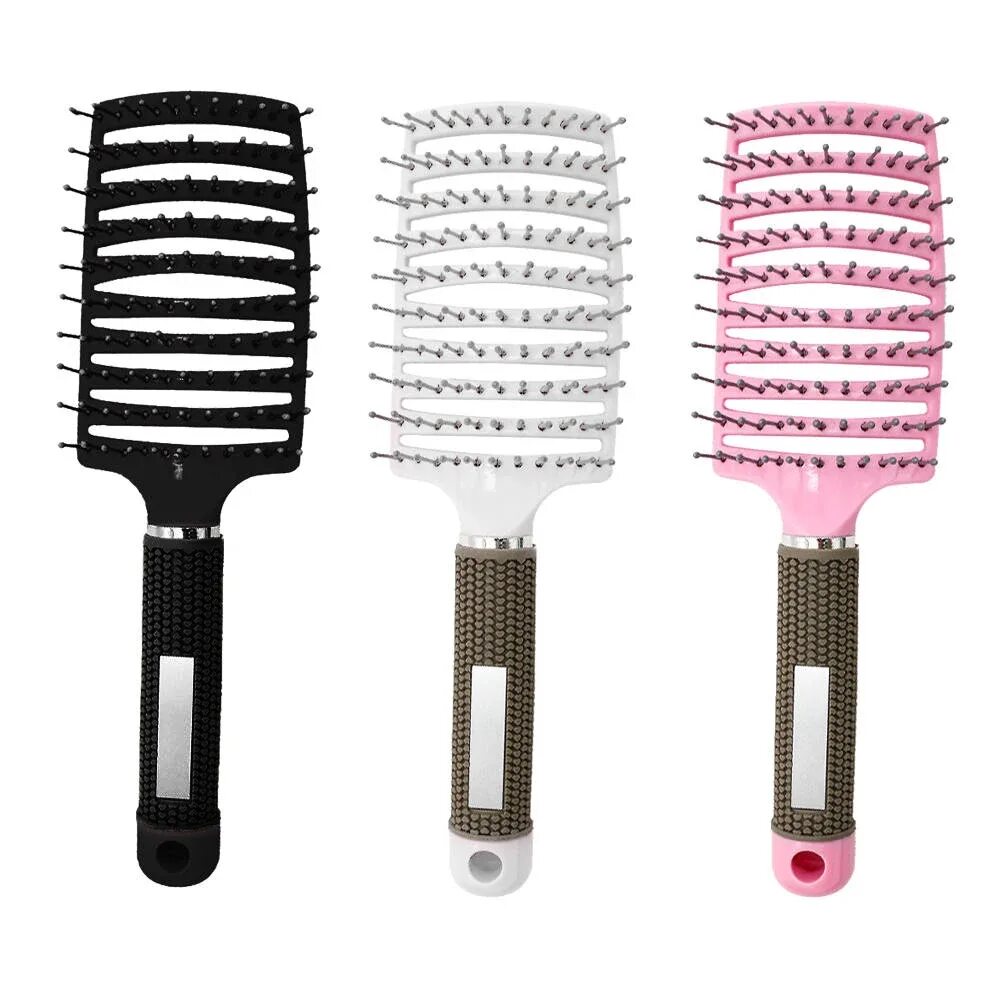 Women Hair Massage Comb Hairbrush Wet Curly Detangle Hair Brush for Salon Hairdr