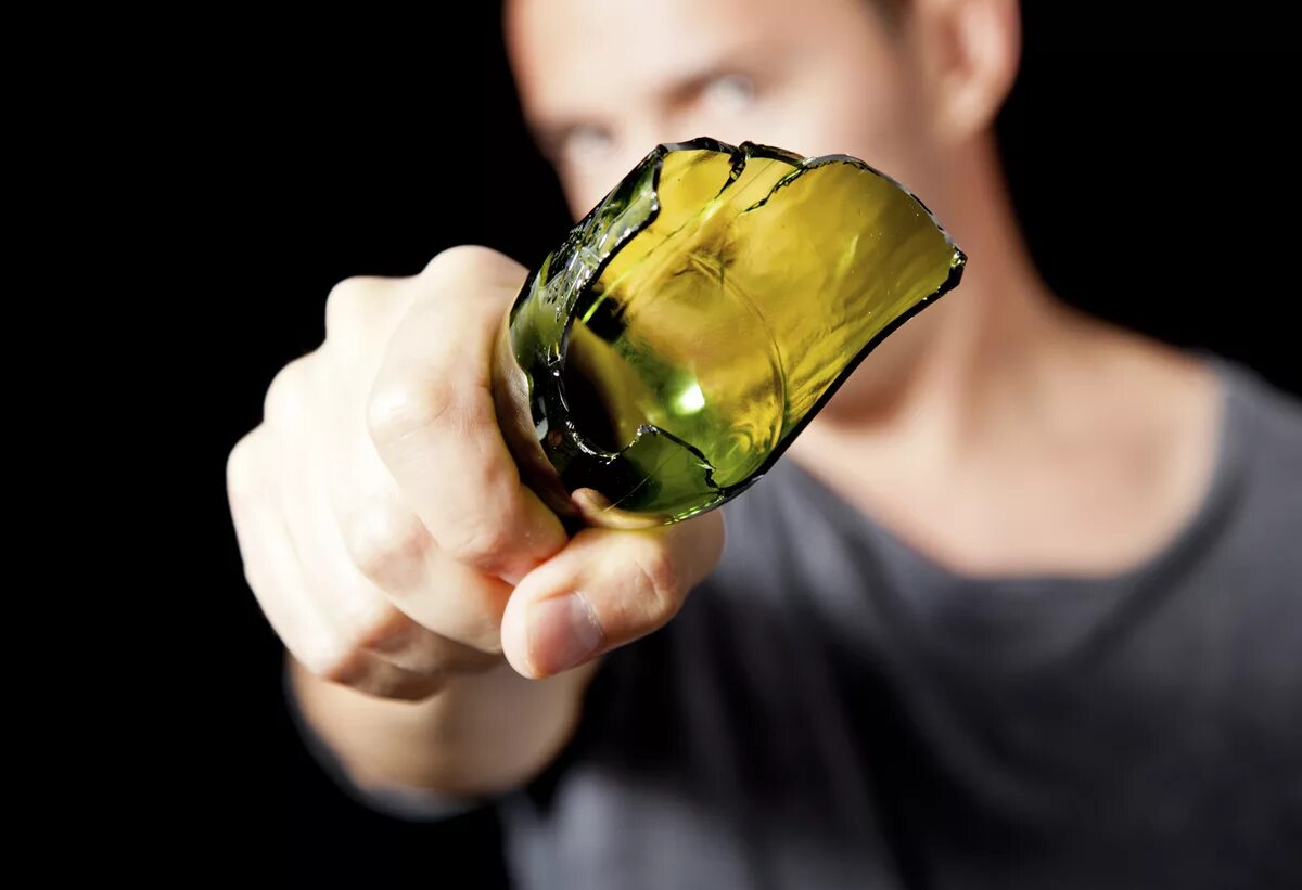 Breaking bottles