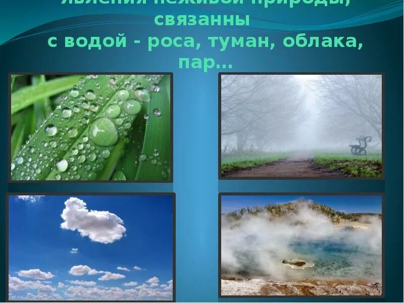 Неживая природа природные явления