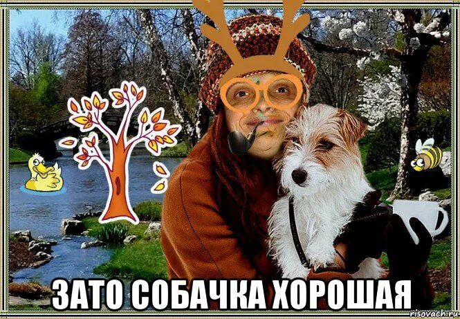 Зато собака