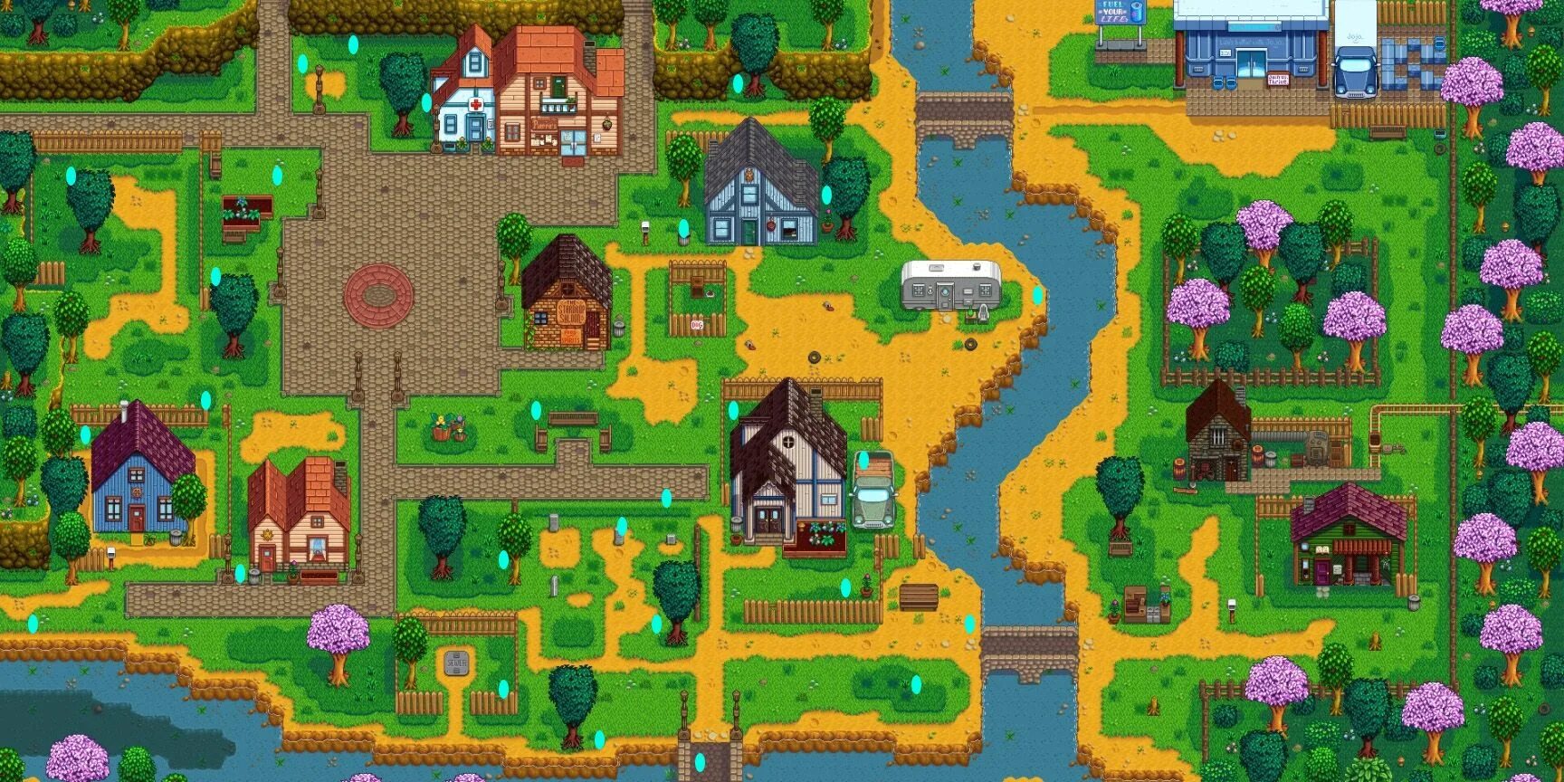 Stardew village. Старди Валли. Stardew Valley карта. Стардью Валли карта города. Stardew Valley карта города Пеликан.