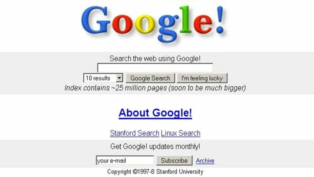 Google первой страницей. Гугл. Гугл 1998. Старый гугл.