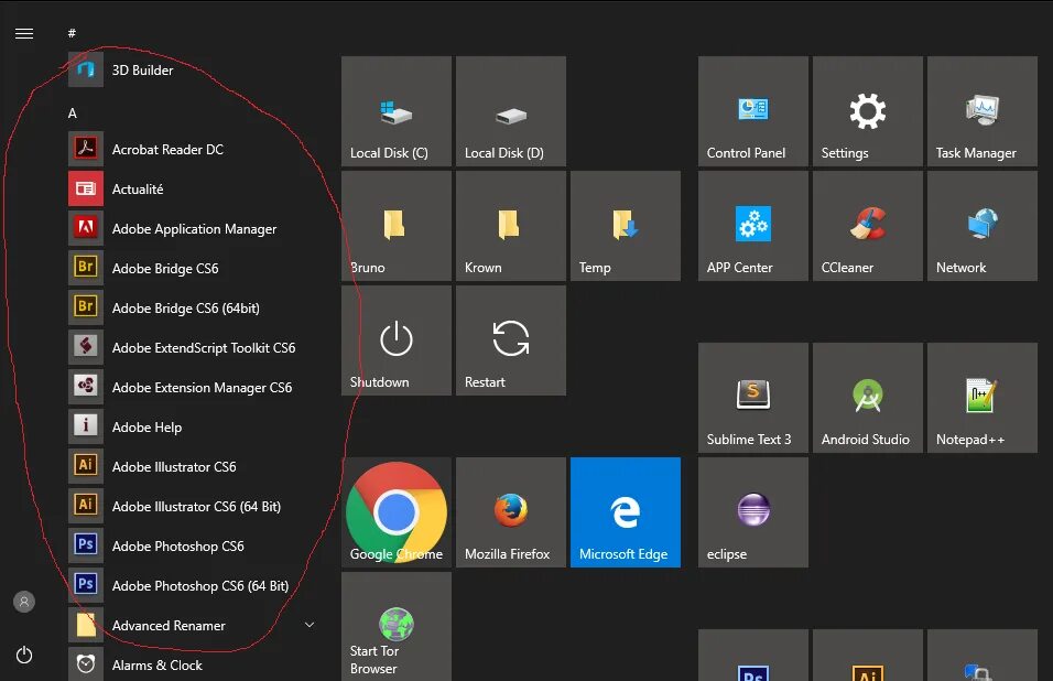 Как убрать меню приложений на андроид. Меню windows 10. меню пуск для windows 10. приложения виндовс 10. меню приложения виндовс.