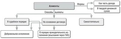Формы оплаты алиментов