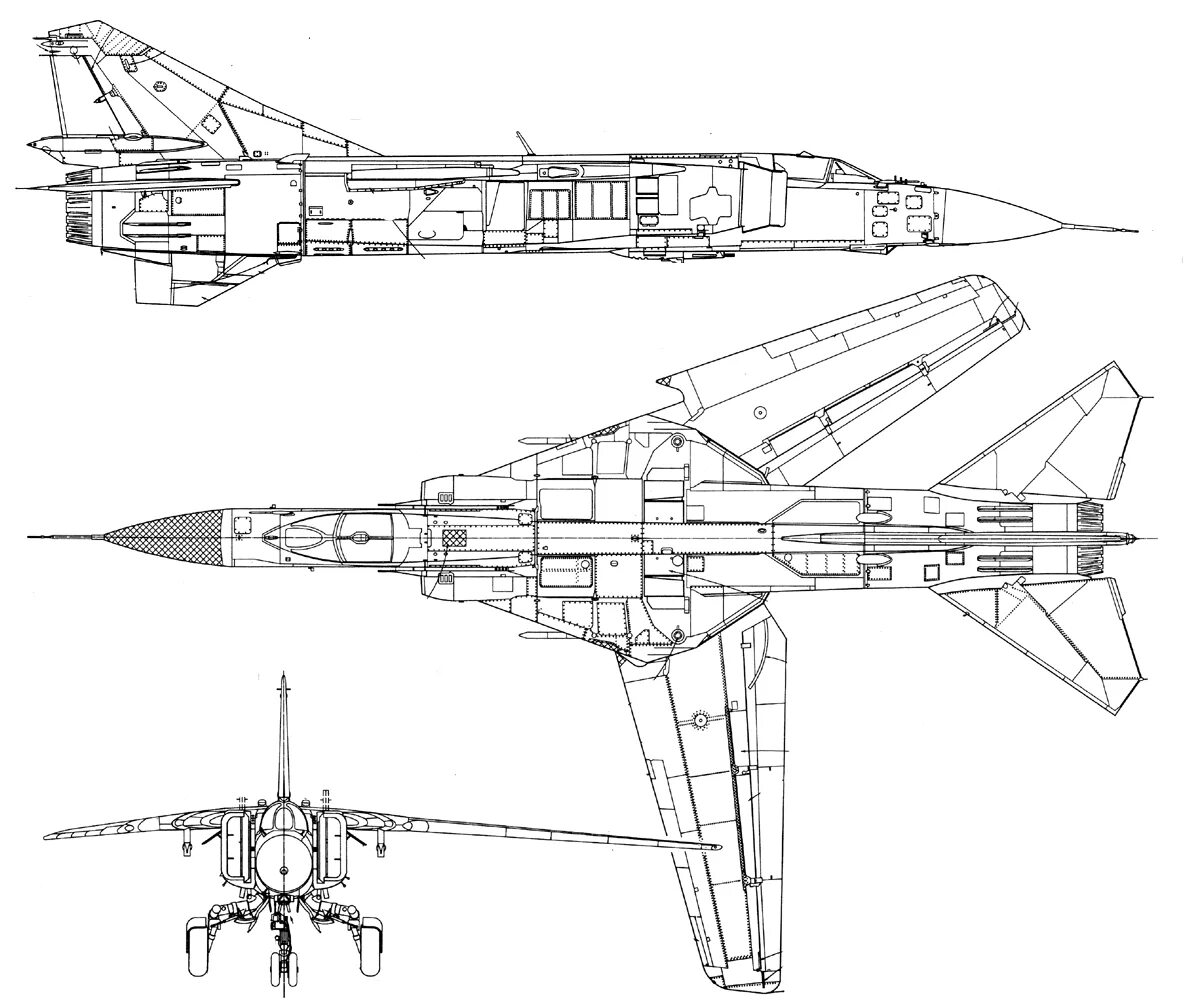 Высота истребителя. Миг-23 истребитель. Самолет миг 23 млд. Mig-23 Blueprint. Чертежи самолета миг-23.